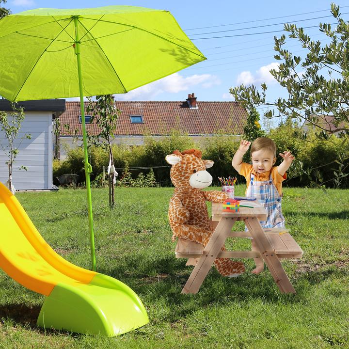 Actual product image Relaxdays Kids Picnic Table Set Pine Wood
