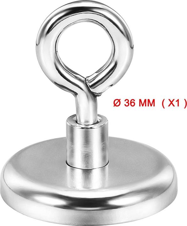 Image du produit Swissdetector Aimants à oeillet - Super puissants - Ø 36 MM - Force 45 kg (X 1) (1 x)