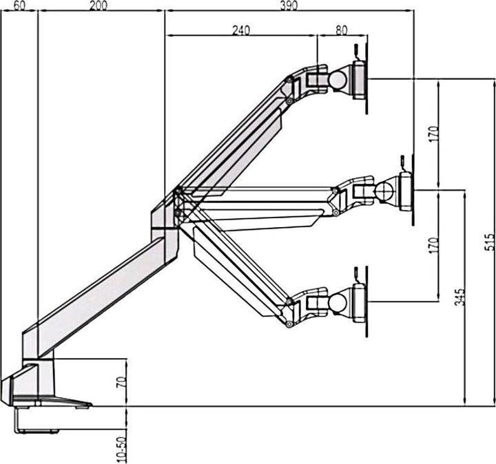 Produktbild Multibrackets M Deskmount (Tisch, 28")