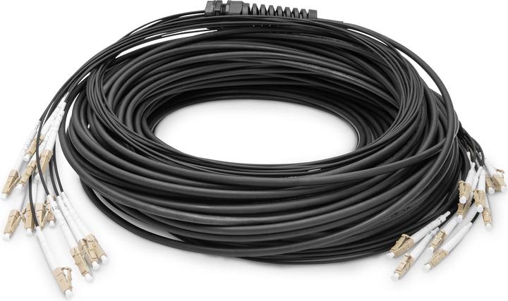 Produktbild Digitus Vorkonfektionierte Glasfaser Universal Breakout Kabel, Multimode OM4, 12 Fasern, LC/UPC - LC/UPC (LSOH, CAT6, 75 m)