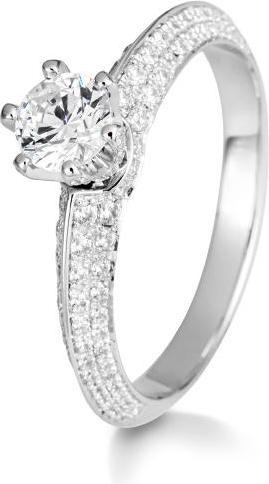 Breuning RING - BRILL. 0,926 Ct. H/si (52, 750/18 K Gold)