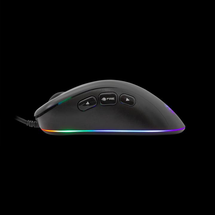 Image du produit White Shark Souris de jeu eShark avec bouton d'attaque séparé, capteur Pixart 3330, avec éclairage RGB (Filaire)