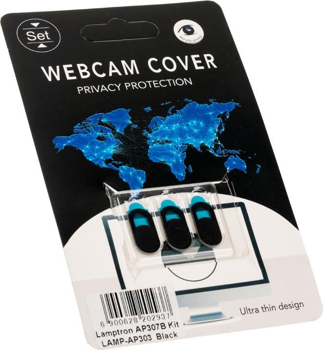 Image du produit Lamptron Couvercle coulissant pour webcam, 3 pièces