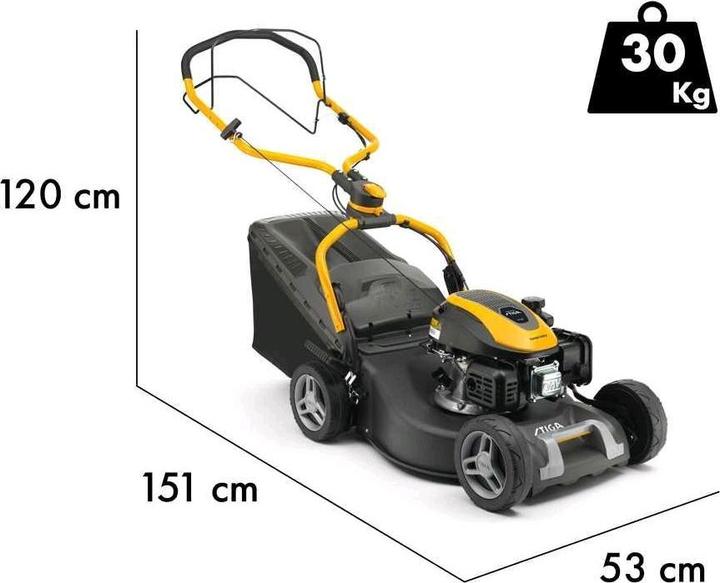 Actual product image Stiga Combi 548 S petrol lawn mower3 in 1, ST 140engine (Rechargeable battery operated)