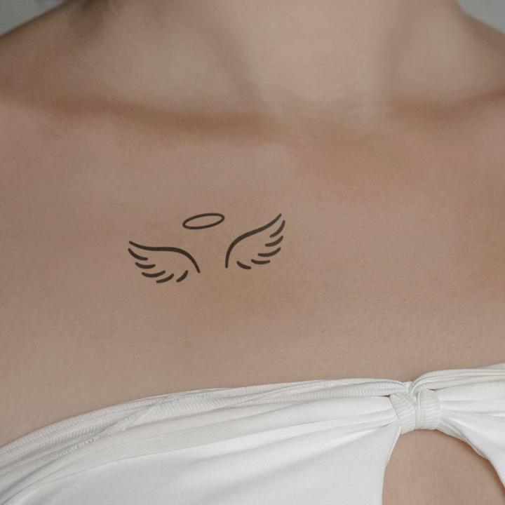 Image du produit minink Tatouage temporaire - Ange minimaliste