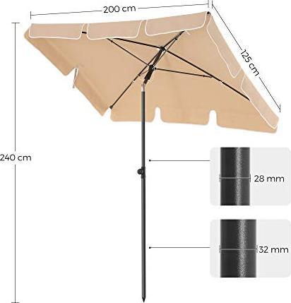 Produktbild Songmics Sonnenschirm (1.25 m)