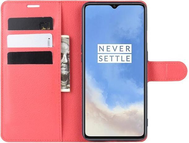 Actual product image MU Classic Litchi Leather Bookcover Series (OnePlus 7T)