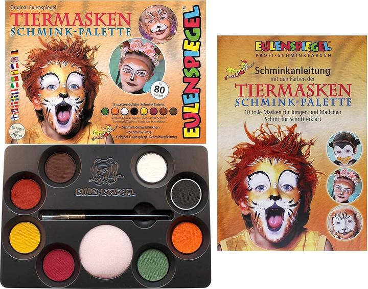 Produktbild Eulenspiegel Tiermasken Schmink-Palette