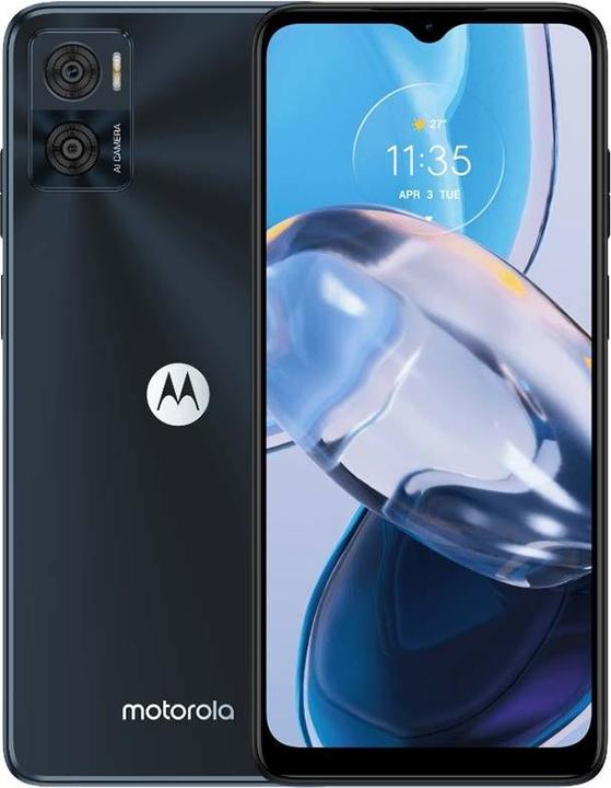 Actual product image Motorola Moto E22 (64 GB, Astro Black, 6.50", Dual SIM, 16 Mpx, 4G)