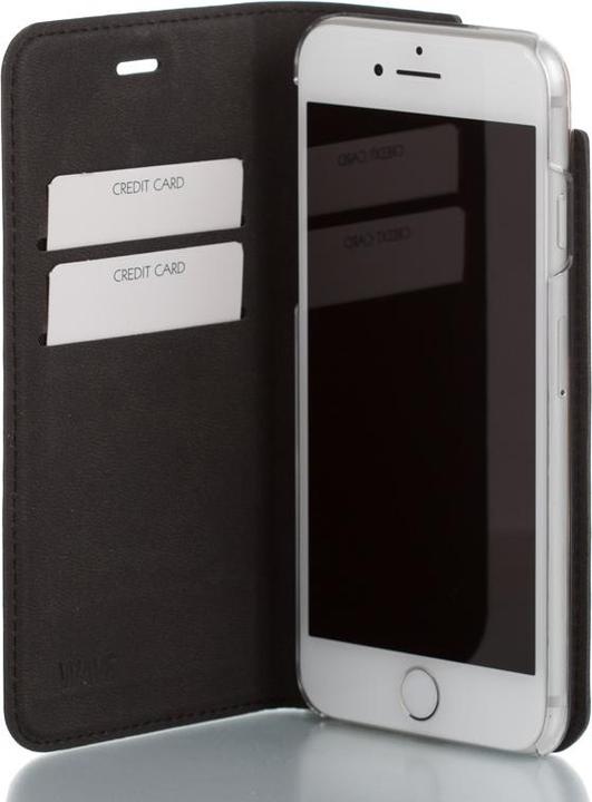 Produktbild Wave BookCase suojakotelo, iPhone 7 / 8 / SE, musta (Apple iPhone SE (3rd Gen))