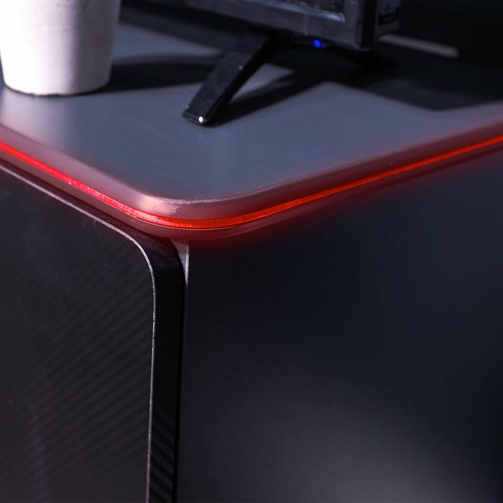 Image du produit X Rocker Carbon-Tek Gaming TV Board avec éclairage LED - gris/rouge