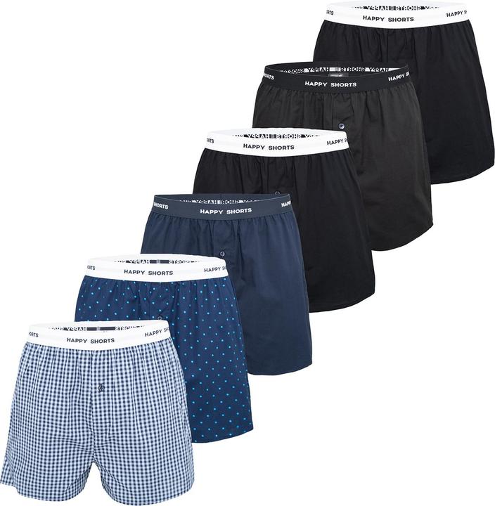 Happy shorts Boxer Mix (M, 6er Pack)