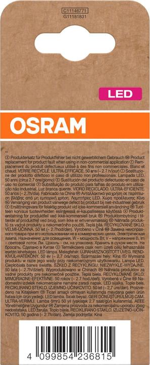 Produktbild Steffen Osram LED Classic A E27 240V 5W 1055lm WW (E27, 5 W, 1055 lm, 1 x, A)