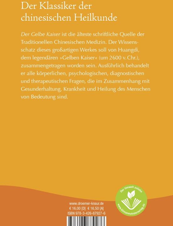 Produktbild Der Gelbe Kaiser (Deutsch, Maoshing Ni, 2022)