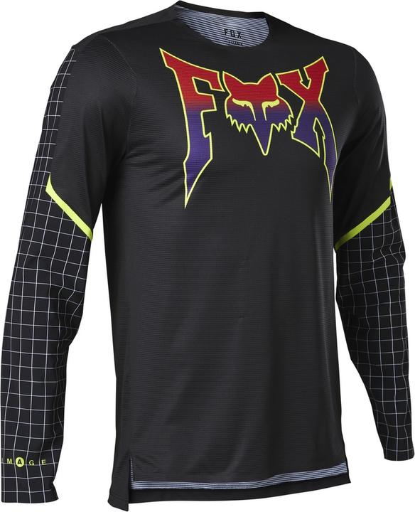 Fox Jersey 22 Flexair Ls Celz Blk XL (XL)
