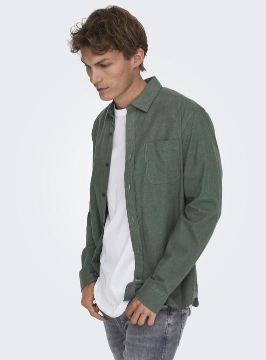 Produktbild Only & Sons Normal geschnitten Hemdkragen Hemd Hemd (M)