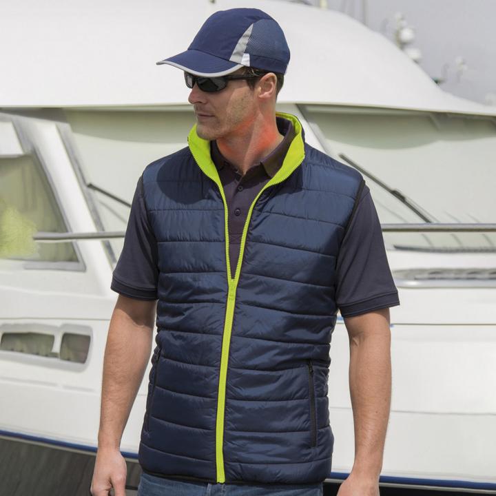 Actual product image Regatta Safeguard Reversible Quilted Vest In Warning Colors (4XL)