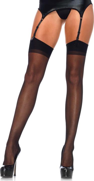 Image du produit Leg Avenue Bas jarretière avec couture (Taille unique)