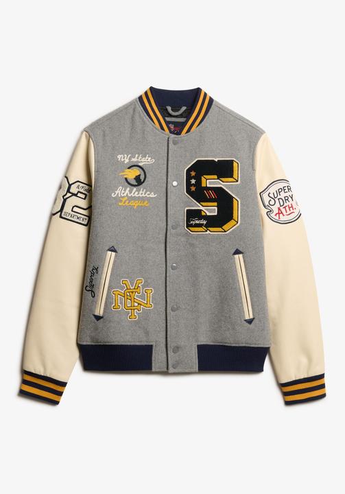 Actual product image Superdry College Patched Bomber Jacket (M)