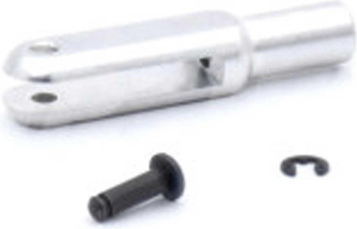 MP Jet MP-JET Aluminium-Gabelkopf, l=30 mm, Schlitzbreite 2 mm, Stift Ø 2,5, M3, Linksgewinde (6 Stück)