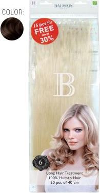 Image du produit Balmain Value Pack 6 Natural Straight 40cm 50pcs Extensions cheveux humains Fill-In (Blond, 40 cm)