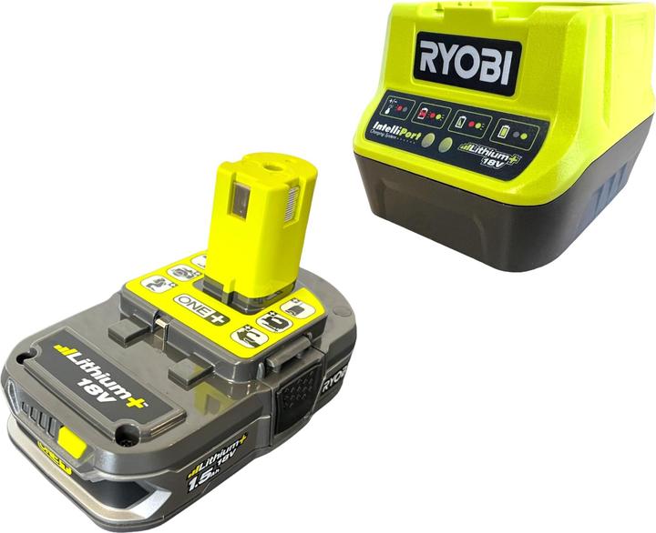 Image du produit Ryobi R18PI-115 Compresseur manuel sans fil 18 V 10,3 bar + 1x batterie 1,5 Ah + chargeur (10.30 bar)