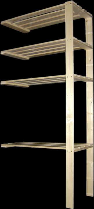 Immagine prodotto DIY-Wood Scaffale aggiuntivo alto (40 x 17 x 80 cm)
