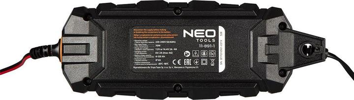 Produktbild Neo Automatisches Ladegerät 4A/70W 3-120Ah für Säure- / AGM-/GEL-Batterien (12V, 4 A)