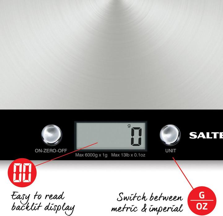 Productafbeelding Salter 1241A BKDR Evo digitale keukenweegschaal zwart