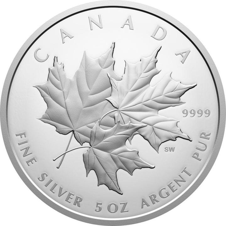 Royal Canadian Mint Silber Triple Maple Leaf 5 oz PP - 2025 (999.90, 2025)