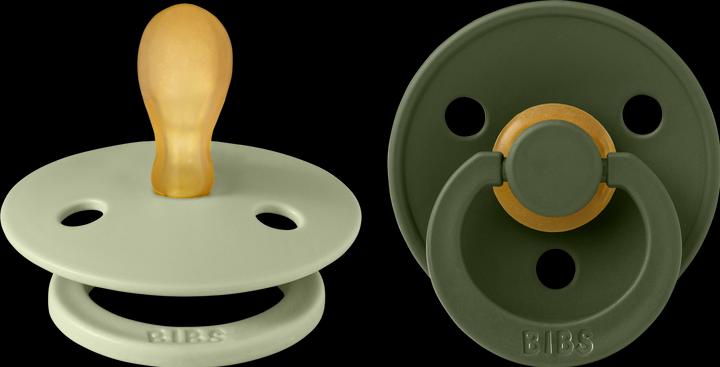 Image du produit Bibs Sucette Colour (symétrique), Sage & Hunter Green (2 x, à partir de 8 M.)