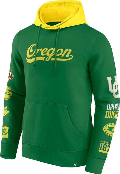 Fanatics Oregon Ducks NCAA Sleeve Patches Hoody - XL (XL)