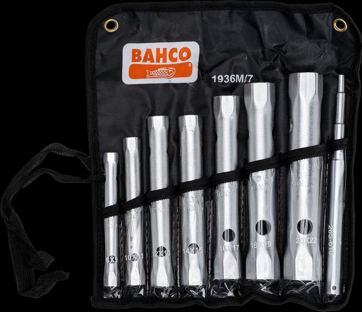 Actual product image Bahco Set of hexagonal pipe socket spanner set no. 1936 M (9 mm, 19 mm, 17 mm, 22 mm, 15 mm, 11 mm, 13 mm)