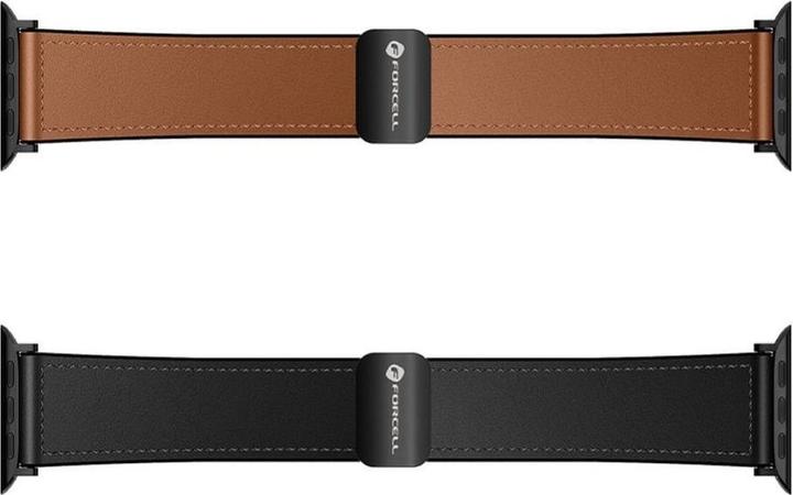 Image du produit Forcell Strap F-DESIGN FA21 eco leather strap for APPLE Watch 38 / 40 / 41 mm brown (Eco-cuir)