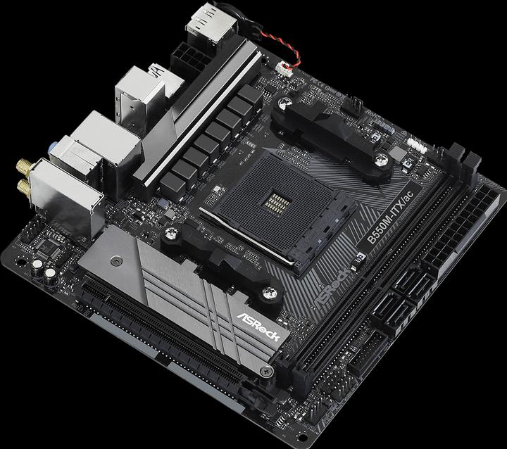 Actual product image AsRock B550M-ITX/ac (AM4, AMD B550, Mini-ITX)