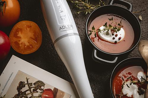 Actual product image Adler AD 4622 Hand blender, Power 200W, White