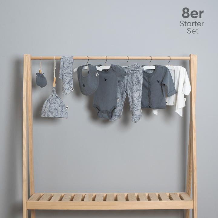 Produktbild TotsTale Premium 8-tlg. Newborn Starter-Set – Babykleidung aus Bio-Baumwolle – Geschenk zur Geburt (50, 56, 62, 68)