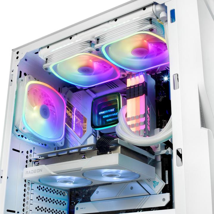 Produktbild Enermax AQUAFUSION ADV ARGB Snow White 240 AIO CPU Wasserkuehlung Intel LGA1700 AM5 Ready,250W+ TDP