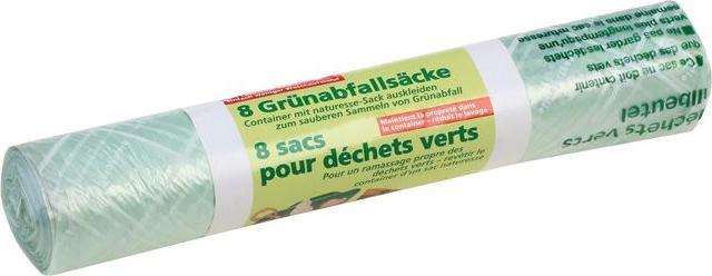 Actual product image Naturesse Green waste bags (8 x, 240 l)