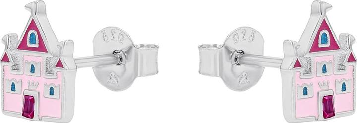 Immagine prodotto Prinzessin Lillifee Ohrschmuck für Mädchen, 925 Sterling Silber, Zirkonia synth. | Schloss (Argento 925)