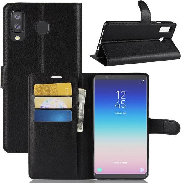 Actual product image MU Classic Litchi Leather Bookcover Series (Samsung Galaxy A8 Star)