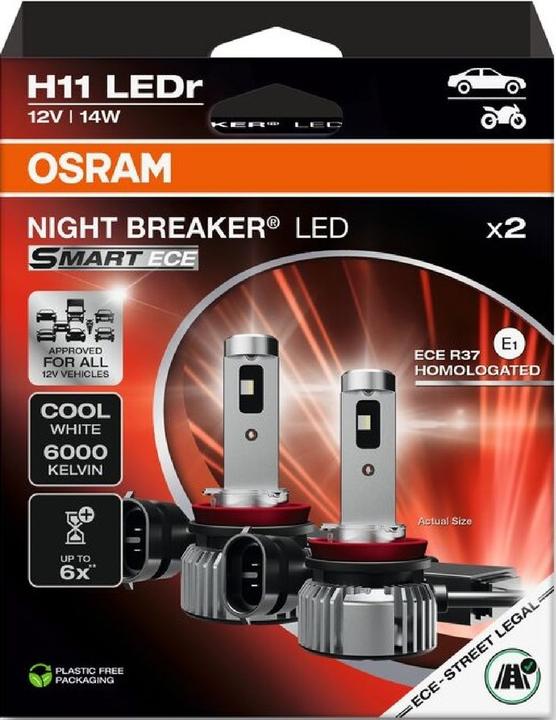 Actual product image Osram Smart ECE with Night Breaker (H11)