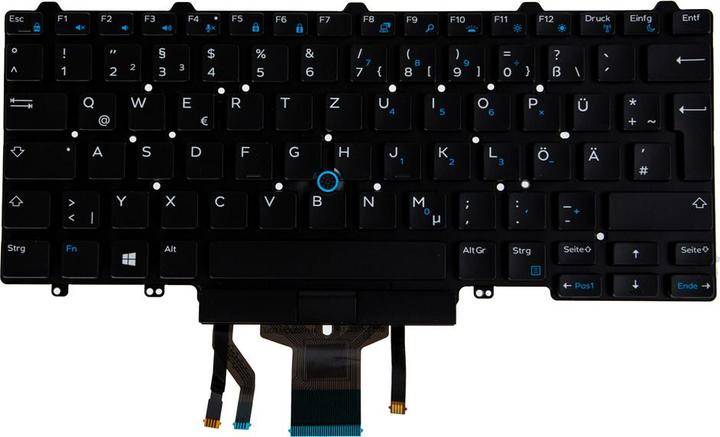 Produktbild Origin Storage Eingabegeräte, Tastatur, Deutsch, Tastatur mit Hintergrundbeleuchtung, DELL, Dell