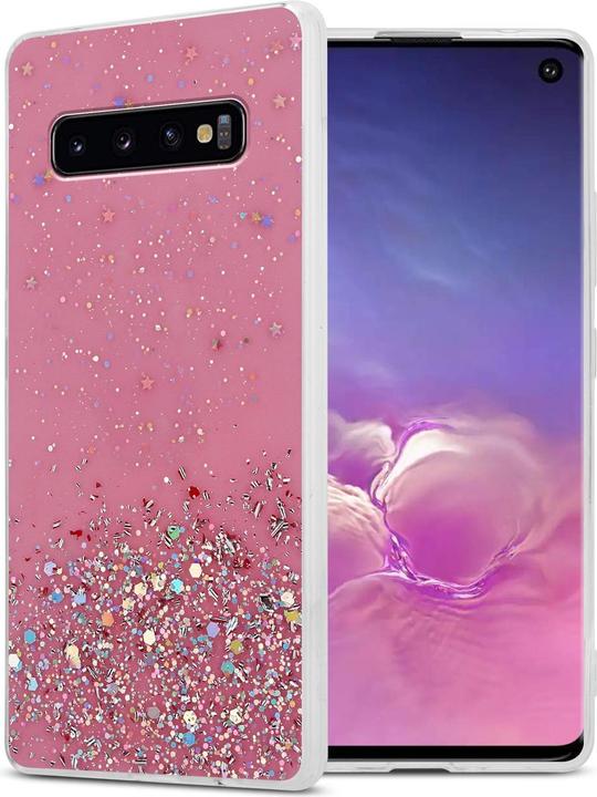 Image du produit Cadorabo Couverture TPU paillettes scintillantes (Samsung Galaxy S10)