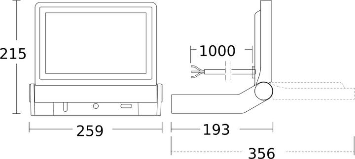 Image du produit Steinel Projecteur à Led Xled One XL WS (4400 lm, IP44)