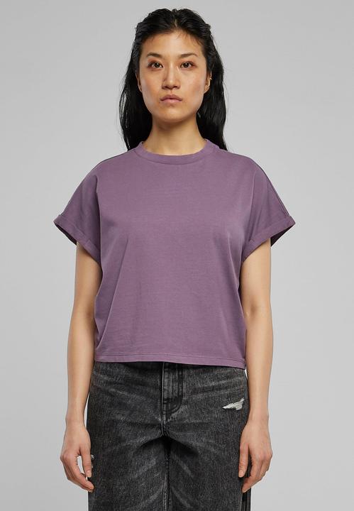 Actual product image Urban Classics Ladies Short Pigment Dye Cut On Sleeve Tee (XL)