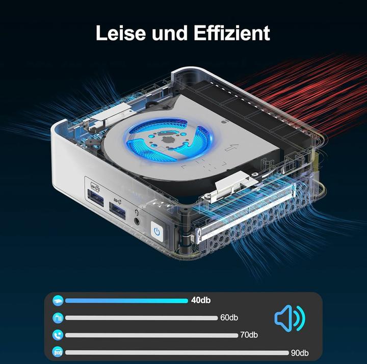 Immagine prodotto Geekom Mini-PC XT12 Pro con Intel Core i9 (Intel Core i9-12900H, 32 GB, 1000 GB, Grafica Intel Iris)