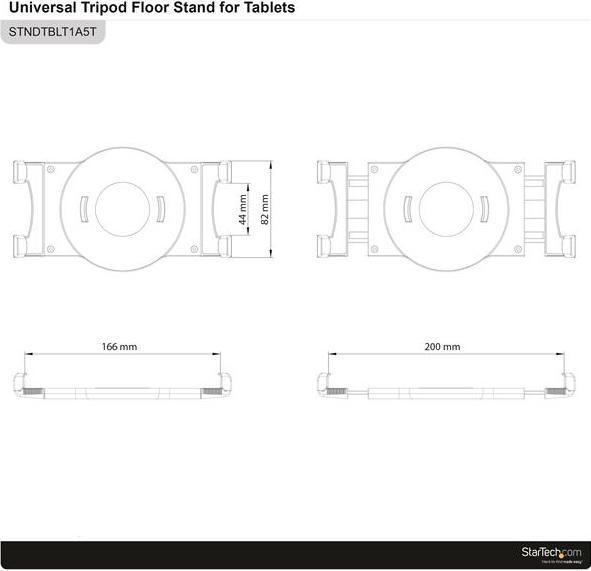 Produktbild StarTech Tripod floor stand for tablets