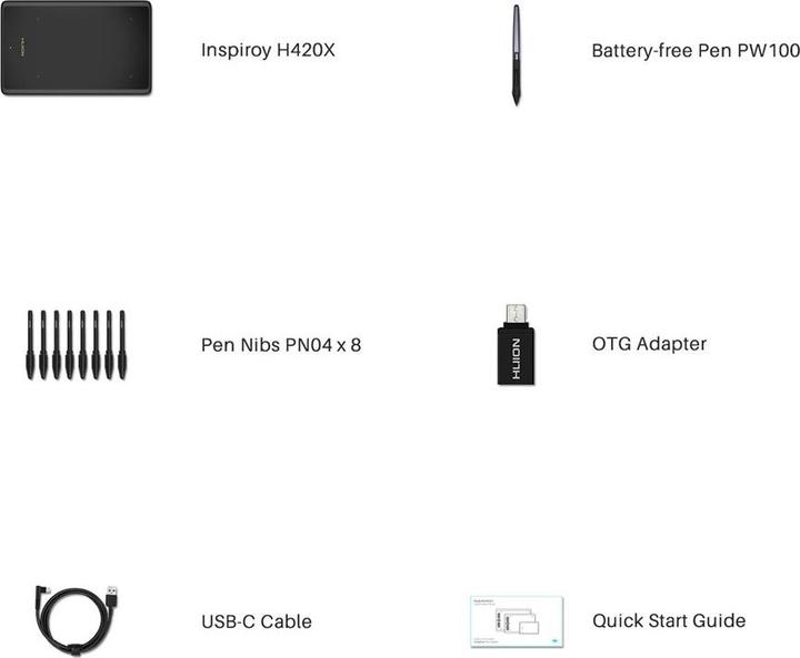 Image du produit Huion Inspiroy H420X (5080 lpi)
