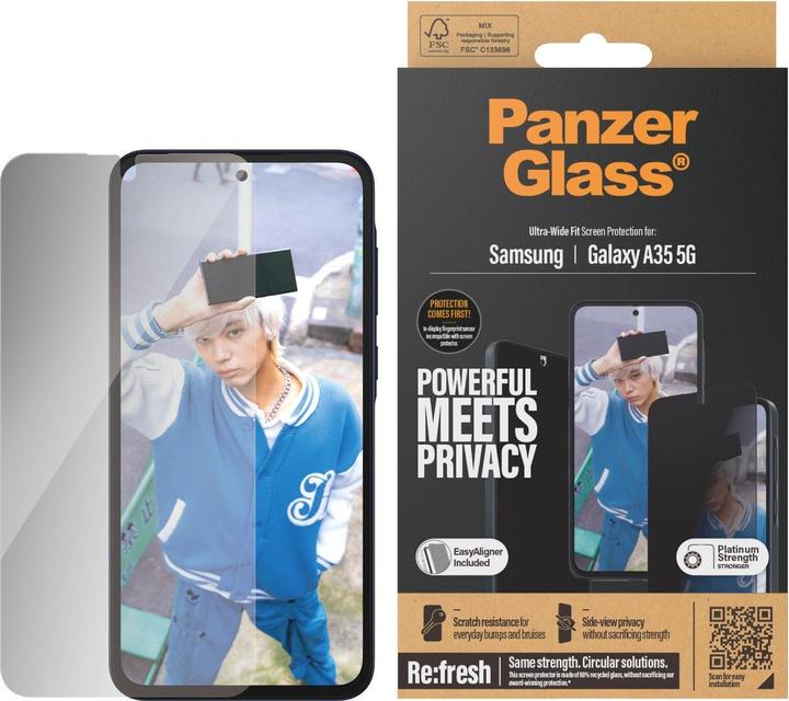 Produktbild PanzerGlass Privacy (1 Stück, Samsung Galaxy A35)